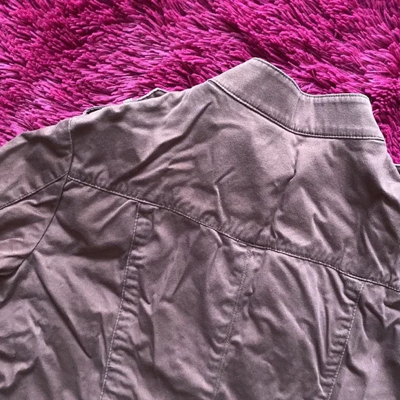 Brown faux denim retro jacket - Picture 6 of 12